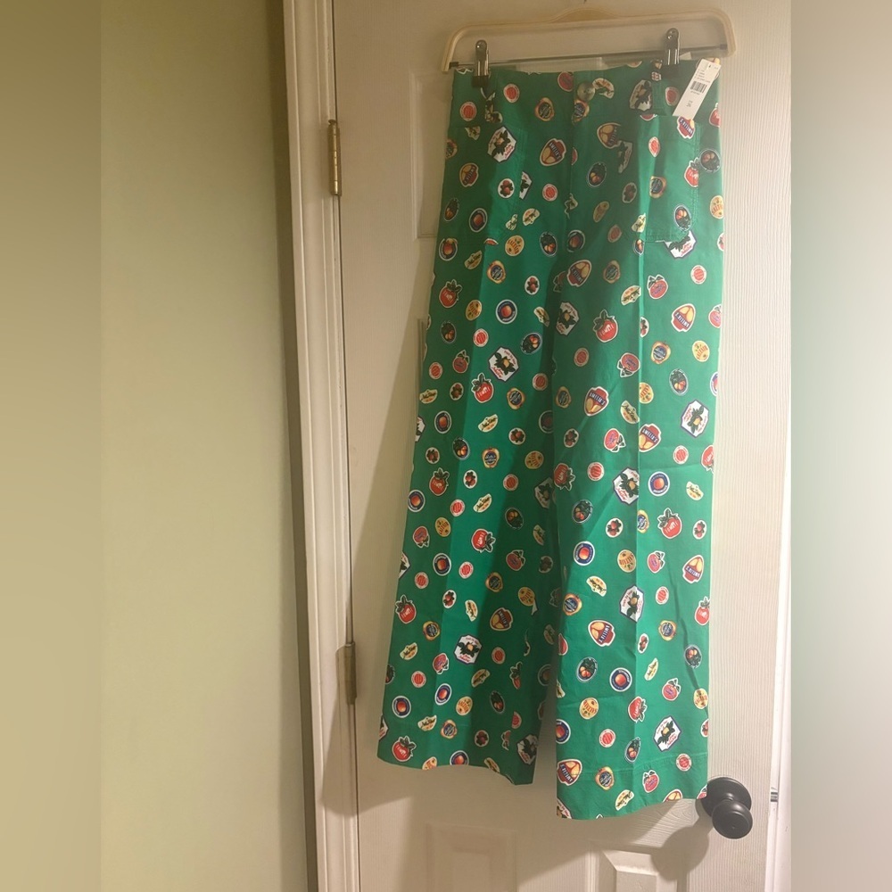 Anthropologie The Colette Cropped Wide-Leg Pants Maeve: Magic Fabric Edition 26 - Picture 4 of 6